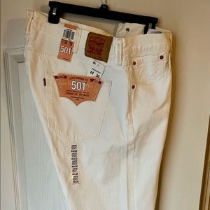 White Levi 501 
44x30